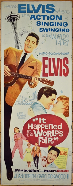 1963 <em>It Happened at The Worlds Fair</em> Insert Movie Poster – Starring Elvis Presley