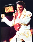 1978 RCA Record Store “Always Elvis” Diecut Record Rack Backer Pair – Both Sizes – Unused! (2 Pieces)