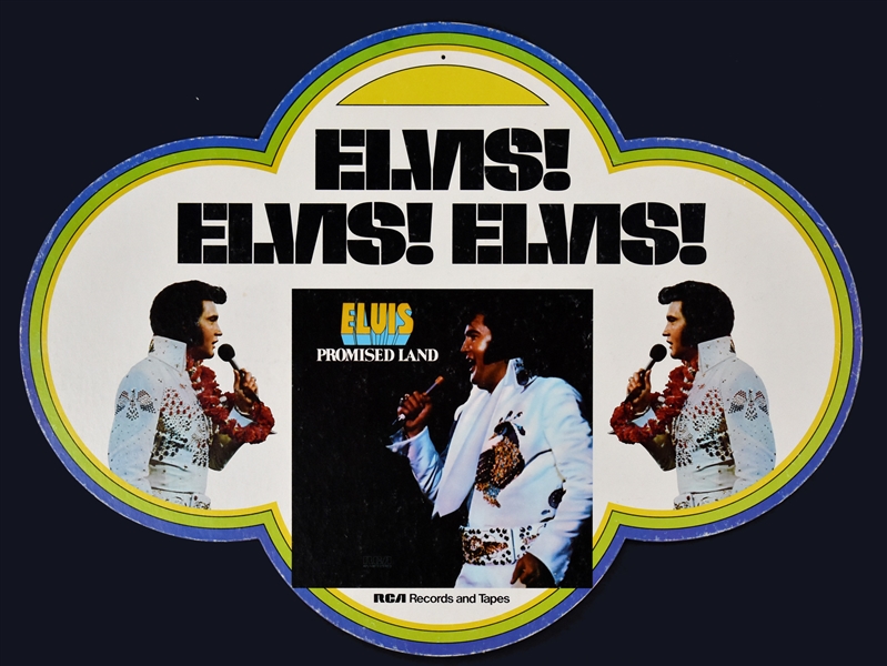 1975 RCA Record Store Ceiling Hanger Promoting Elvis Presley’s Album <em>Promised Land</em> and Several Earlier Releases