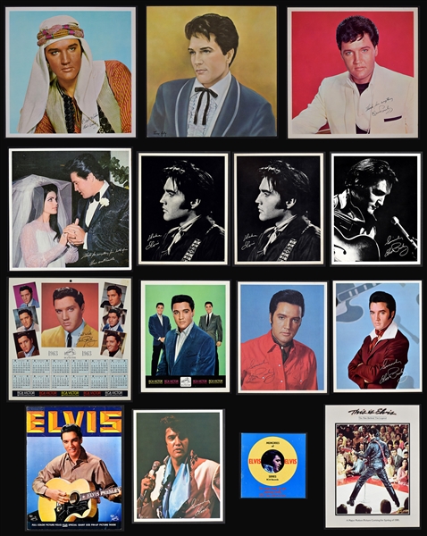 Elvis Presley RCA LP Promo Photos and Booklets Collection of 15 Different