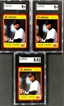 1990-91 Score and Jimmy Dean Frank Thomas Rookie Card Collection (8) Including SGC-Graded Cards (3)