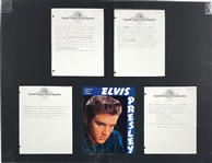 1956 Elvis Presley "Audio Thank You" Scripts From <em>Love Me Tender</em> Production From The 1999 Graceland Archives Auction