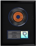 RIAA Platinum Record Award for Elvis Presleys 1969 Single “Suspicious Minds”