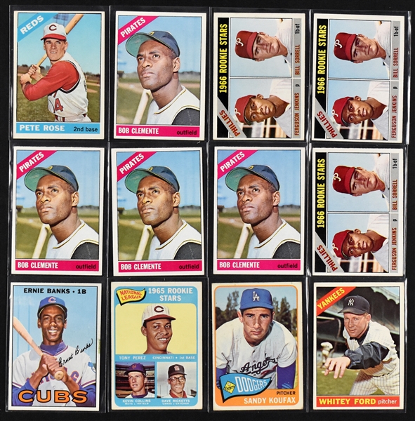 1965-1967 Topps Baseball Shoebox Collection (862) Including Hall of Famers and Stars