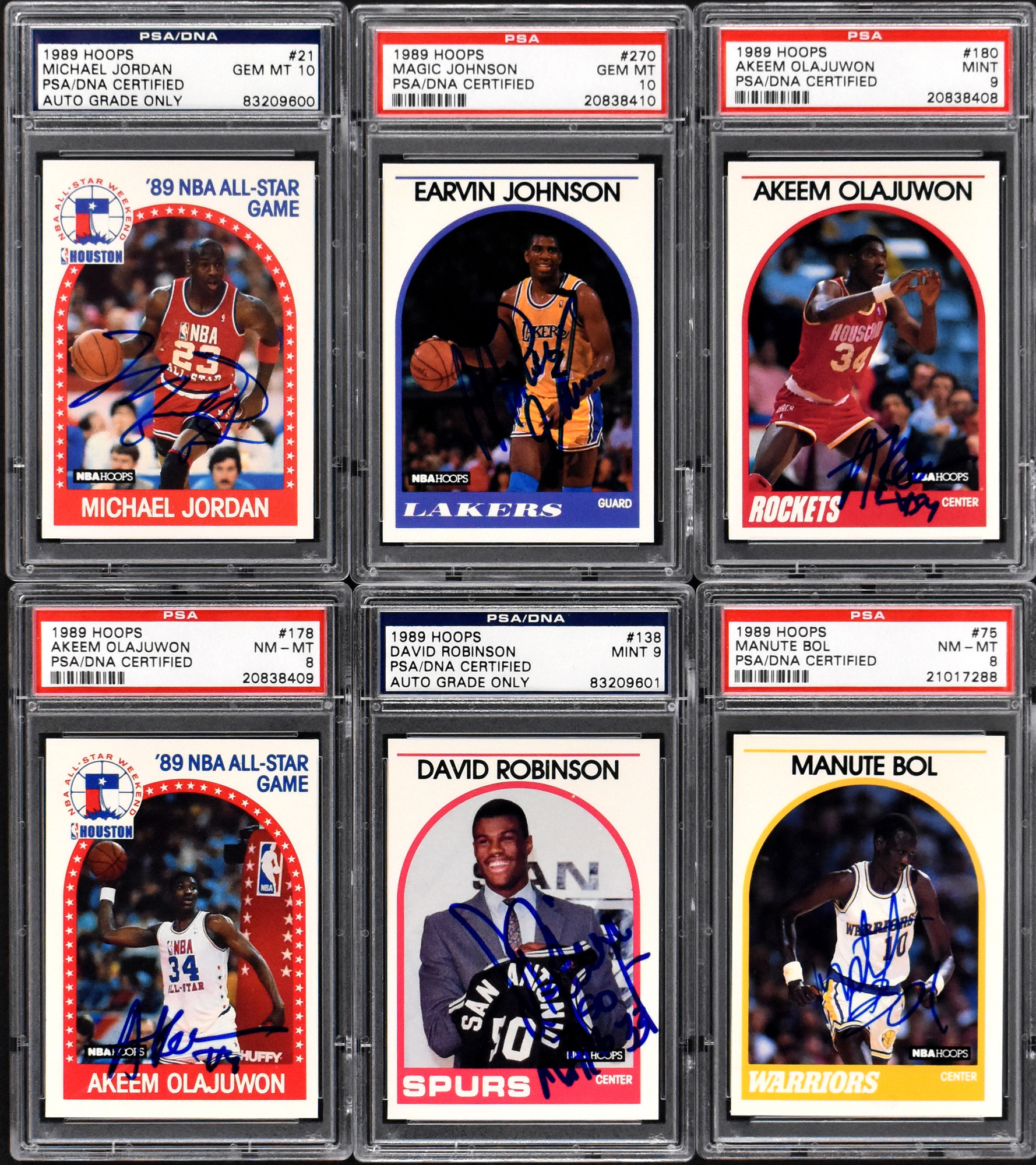 Michael Jordan 1995 Hoops Basketball Card #21 Graded PSA 8