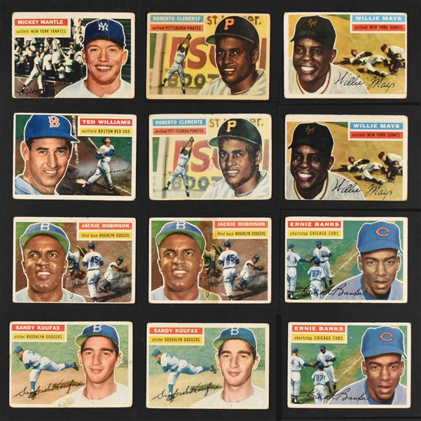 1956 Topps Baseball Partial Set (279/340) Plus 575 Duplicates