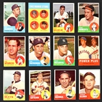 1963 Topps Baseball Partial Set (198/576) PLUS 181 Duplicates