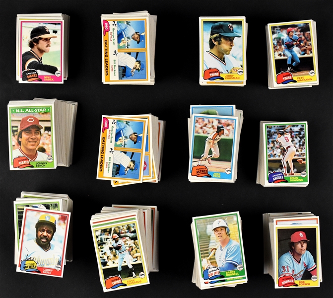 1981 Topps Baseball Complete Sets Pair (2)