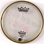 Danny Carey (TOOL) Drumsticks and Signed Drumhead Plus “Working Crew” Backstage Passes (2)