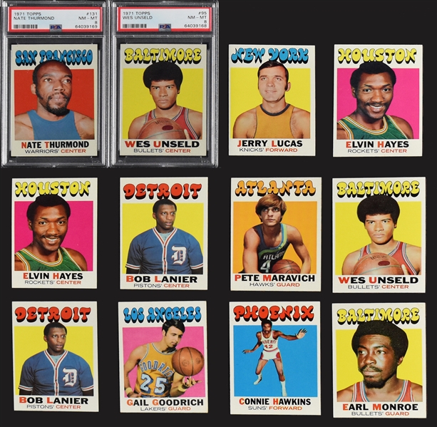 1971-72 Topps Basketball Collection (114) with Some Duplication