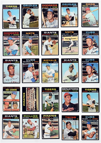 1971 Topps Baseball Near Set (601/752)