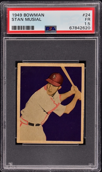 1949 Bowman Baseball #24 Stan Musial – PSA FR 1.5