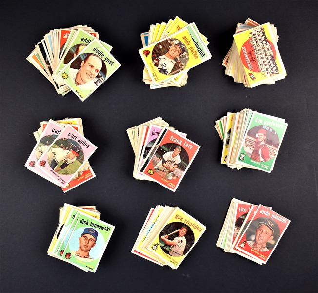 1959 Topps Hoard of 616 Cards with Duplication