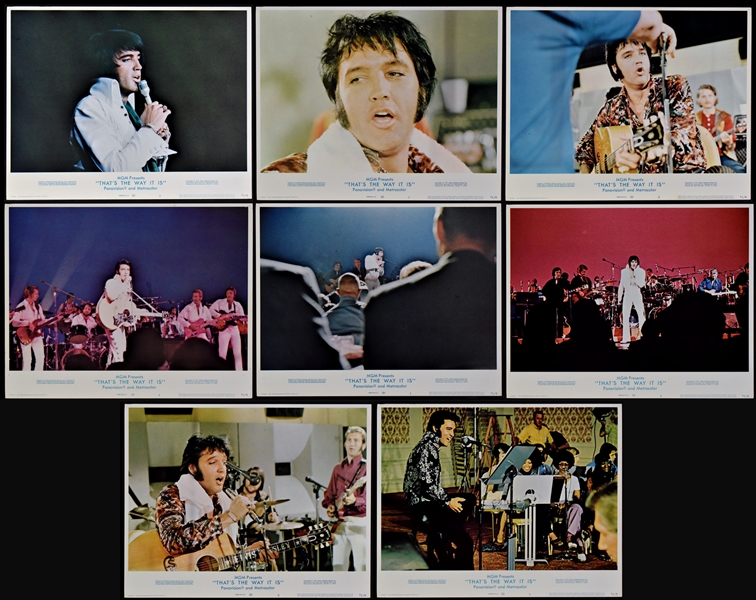 1971 <em>Elvis: Thats The Way It Is</em> Complete Set of 8 Lobby Cards – Starring Elvis Presley