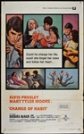1969 <em>Change of Habit</em> One Sheet Movie Poster – Starring Elvis Presley and Mary Tyler Moore