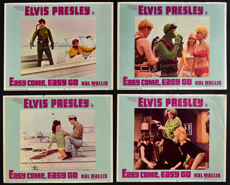 1967 <em>Easy Come, Easy Go</em> Complete Set of 8 Lobby Cards – Starring Elvis Presley