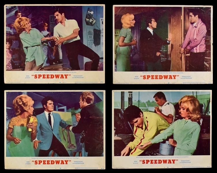 1967 <em>Speedway</em> Complete Set of 8 Lobby Cards