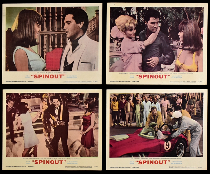 1966 <em>Spinout</em> Complete Set of 8 Lobby Cards – Starring Elvis Presley and Shelley Fabares