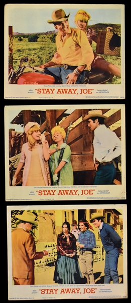 1968 <em>Stay Away, Joe</em> Complete Set of 8 Lobby Cards and Window Card – Starring Elvis Presley