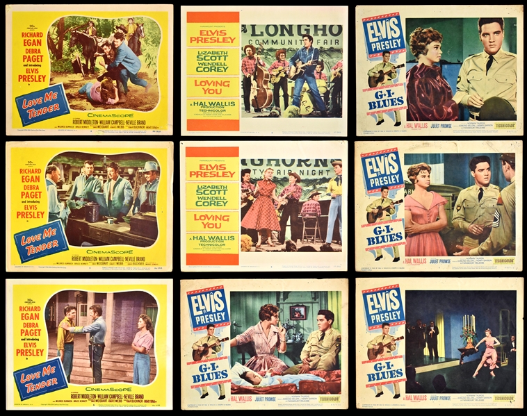 1950s and 60s Elvis Presley Lobby Card Collection of 31 Incl. <em>Love Me Tender</em>, <em>Loving You</em>, <em>Viva Las Vegas</em> and Others!