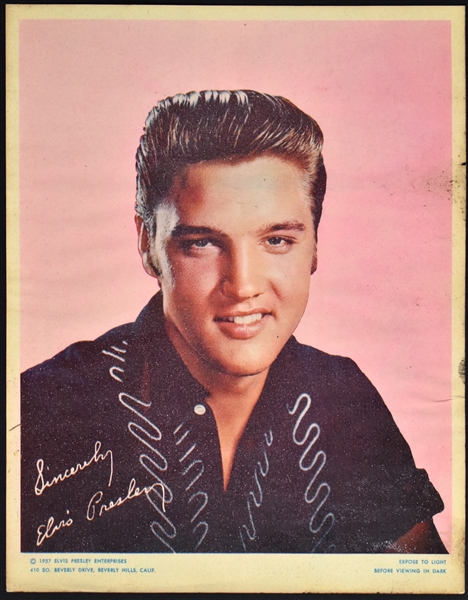 1957 Elvis Presley Enterprises "Glow In The Dark" Photo
