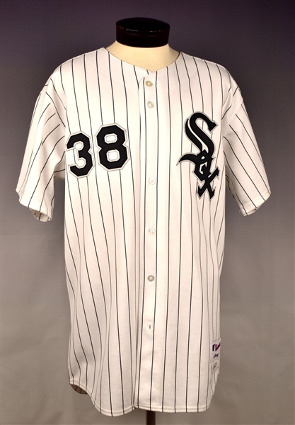 1990 Chicago White Sox Black Bat and 2004 Michael Jackson (Pitcher) Game Issued Jersey