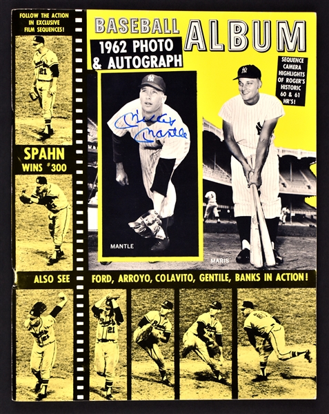 Mickey Mantle Signed <em>1962 Baseball Album</em> (BAS)