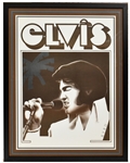 1972 RARE Elvis Presley NBC Poster for <em>Aloha from Hawaii via Satellite</em> by Artist David Edward Byrd