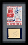 1956 Elvis Presley Autograph from His Famous Jacksonville “Florida Theatre” Concert Plus Original Autograph Book with Scotty Moore and Other Signatures (BAS) 