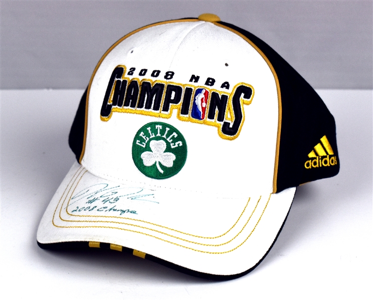 2008 Boston Celtics NBA Champions Hat Signed by Kendrick Perkins (BAS)
