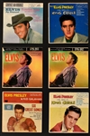 Group of 10 Elvis Presley RCA Victor 45 RPM EPs AND COMPACT 33 RPM <em>Elvis by Request</em> (LPC-128) 
