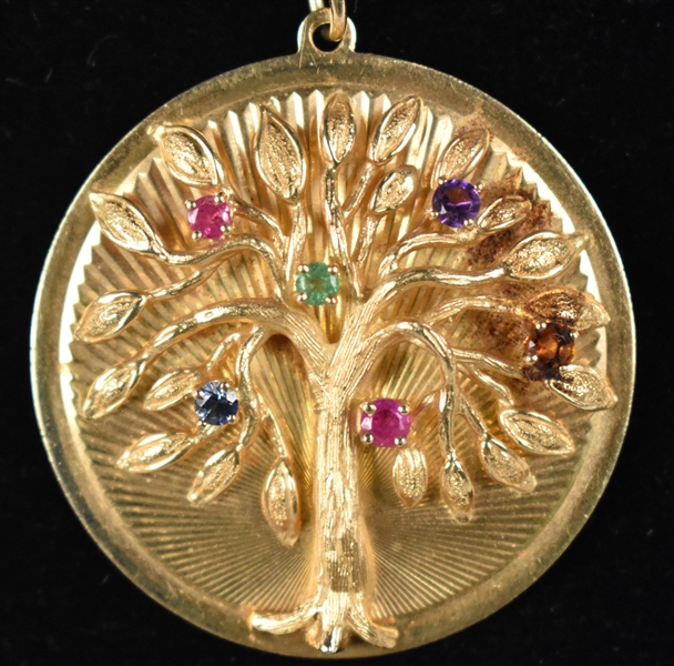 Elvis Presley Owned and Worn "Tree of Life" Large Pendant Necklace Given to Elvis Aunt Delta Biggs - Former Jimmy Velvet Collection