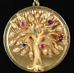 Elvis Presley Owned and Worn "Tree of Life" Large Pendant Necklace Given to Elvis Aunt Delta Biggs - Former Jimmy Velvet Collection