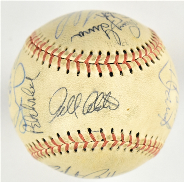1970s MLB Superstar Pitchers Signed Baseball with Nolan Ryan, Mark Fidrych Plus Minnie Minoso, Haray Caray (BAS)