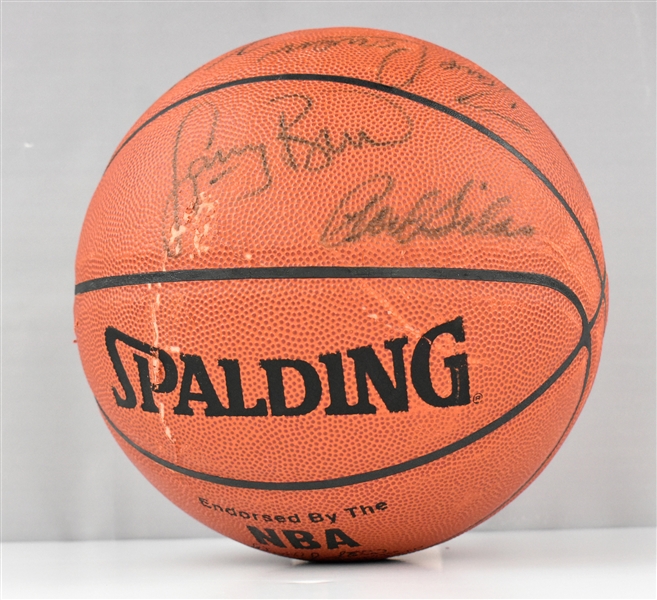Boston Celtics Legends Signed Basketball – Incl. Larry Bird, Kevin McHale, Bob Cousey and Others (BAS)