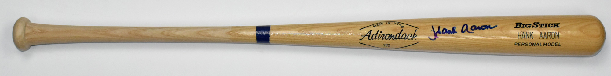 Lot Detail - Hank Aaron Signed Adirondack Baseball Bat (BAS)