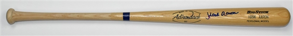 Hank Aaron Signed Adirondack Baseball Bat (BAS)