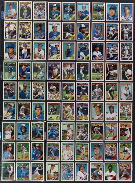 1982-1992 Topps Baseball Near Set Bonanza (More than 8,000 Cards)