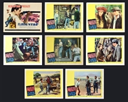 1960 <em>Flaming Star</em> Lobby Card Complete Set of 8 – Starring Elvis Presley – Incl. Three Studio 8x10 Promo Photos