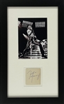 Freddie Mercury Signature from Queens 1981 Brazil Concert Tour (BAS)