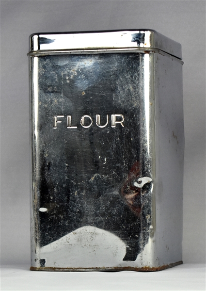 Elvis Presleys “FLOUR” Container from His Kitchen in Graceland – From the Collection of Graceland Cook Nancy Rooks