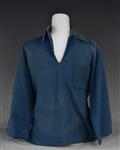 Elvis Presley Owned 1960s Royal Blue "Segal Collar" Pullover Shirt Given to Sonny West – Former Mike Moon Collection