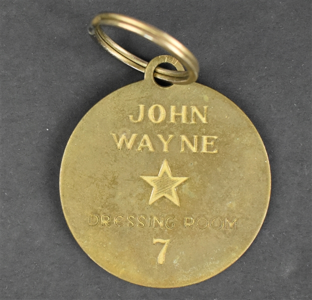 John Wayne "Republic Studios" Dressing Room Key Fob