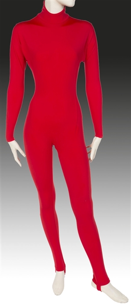 2007 Janet Jacksons Screen-Worn Red Jumpsuit from “Feedback” Music Video – From The Janet Jackson Collection