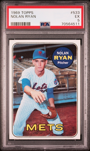 1969 Topps #533 Nolan Ryan – PSA EX 5