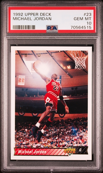 1992 Upper Deck #23 Michael Jordan – PSA GEM MINT 10