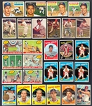 1953-1959 Topps Collection (408) with Many Hall of Famers and Some Duplication