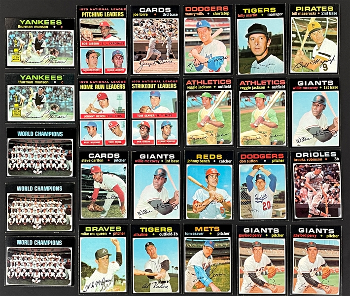 1971 Topps Group of 388 with Duplication