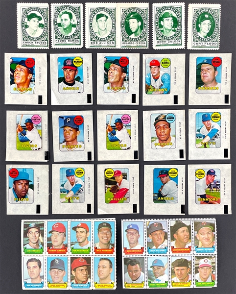 1960s Topps and MLBPA Stamps and Booklets Collection of 316 Pieces