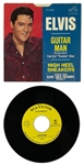 1968 Elvis Presley RCA Victor Yellow Label  “Not For Sale” 45 RPM Single “Guitar Man" / "High Heel Sneakers” with Picture Sleeve (47-9425) - <em>Clambake</em>